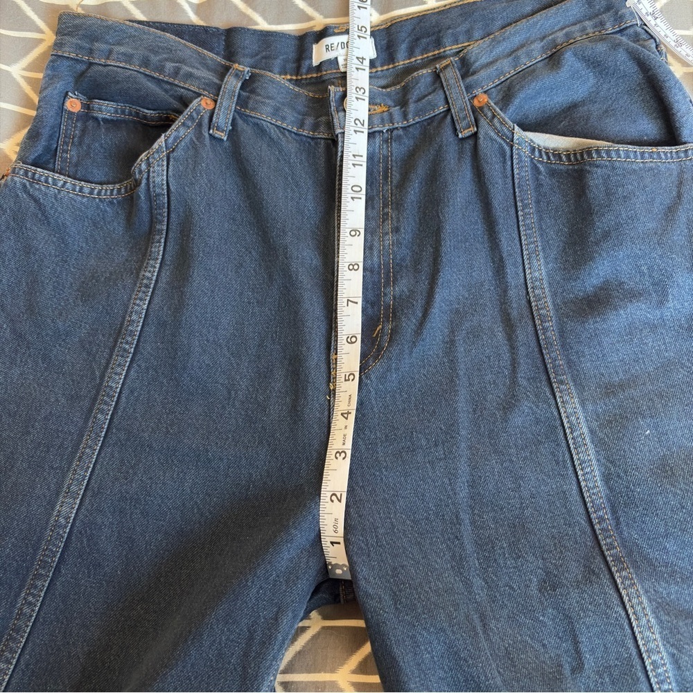 NWT Re/Done Tailored Ultra High Rise Barrel Jeans Size 31 Color: Bespoke - Picture 13 of 14